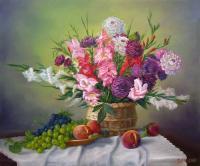 Still Life - Bouquet - Oil On Canvas